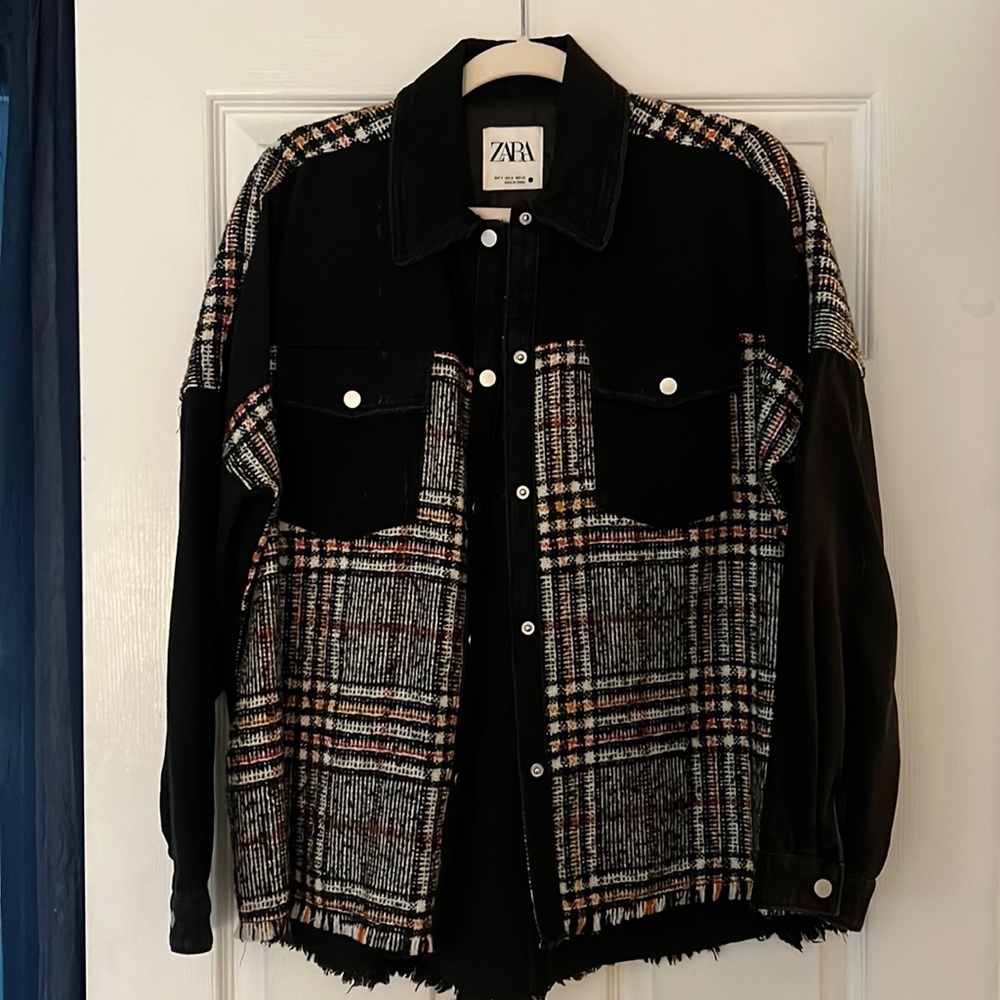Zara Plaid Shacket